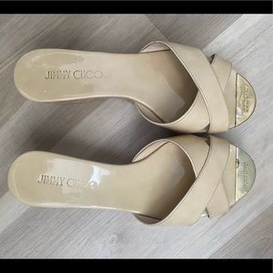 JIMMY CHOO PANNA CORK SLIDE
